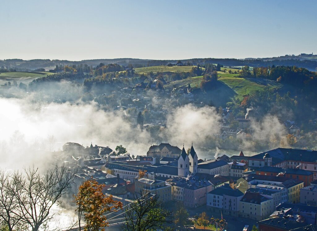 พัสกา (Passau) ธรรมชาติยามเช้า